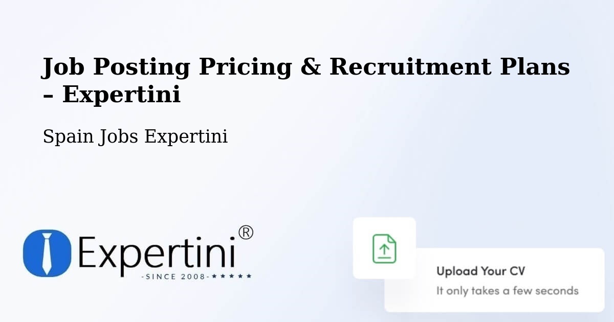 Job Posting Pricing & Recruitment Plans – San Vitero - San Vitero, Spain Jobs Expertini